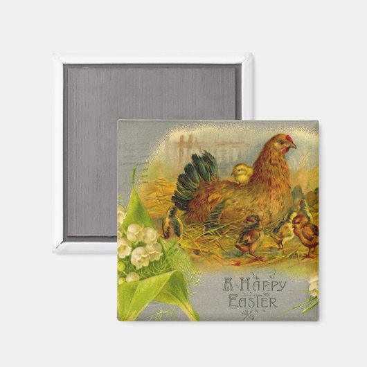 Osterhaufen und -hecken magnet (Vorderseite/Rückseite)