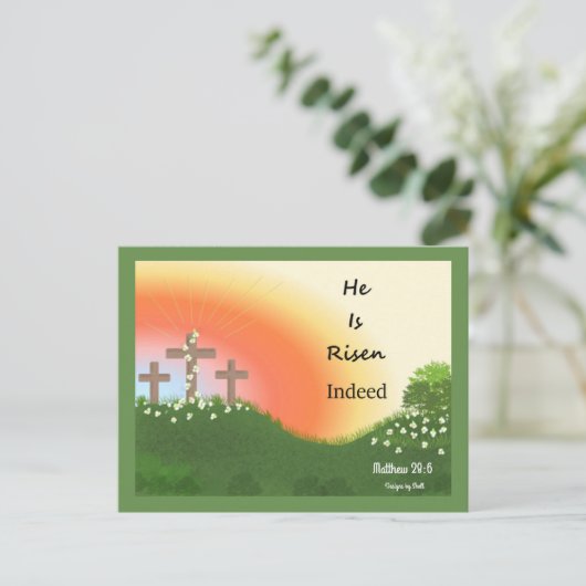 Osterheft Feiertagspostkarte (Stehend Vorderseite)