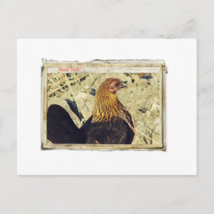 Osterhenne Grunge Vintage Papiere Feiertagspostkarte