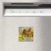 Osterhenne mit Küken Magnet (In Situ (Geschirrspüler))