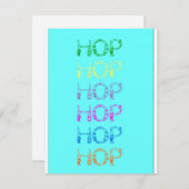 Osterherbergskarte der Bunnies Feiertagskarte (Vorne/Hinten)