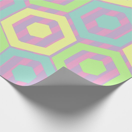 Osterhexagonen Geschenkpapier (Ecke)