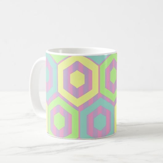 Osterhexagonen Kaffeetasse (Vorderseite Links)