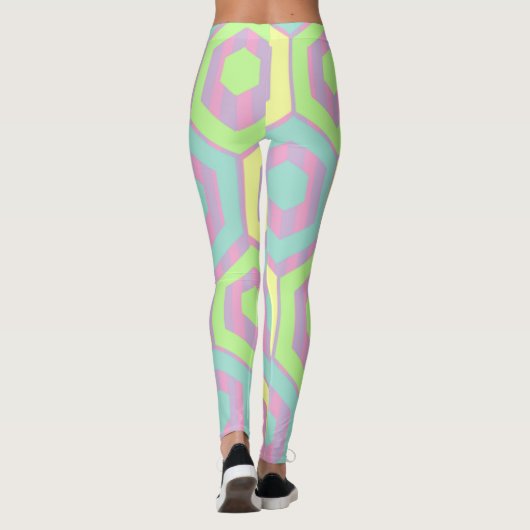 Osterhexagonen Leggings (Rückseite)