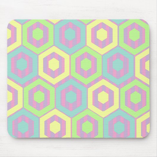 Osterhexagonen Mousepad (Vorne)