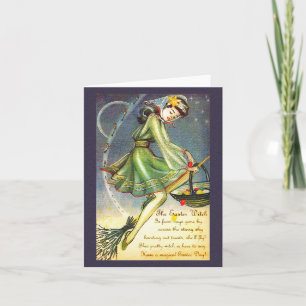 Osterhexe Feiertagskarte