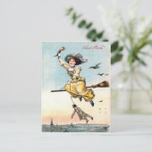 Osterhexe von 1905 feiertagspostkarte (Stehend Vorderseite)