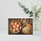 Osterhintergrund Feiertagspostkarte (Stehend Vorderseite)