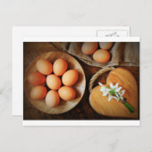 Osterhintergrund Feiertagspostkarte (Vorne/Hinten)