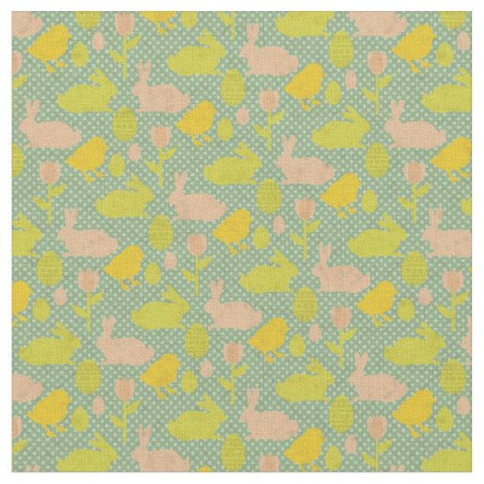 Osterhintergrund Stoff (Nahaufnahme)