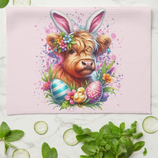 Osterhochland Geschirrtuch (Gefaltet)