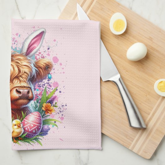 Osterhochland Geschirrtuch (Viertel Falte)