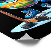 Osterhockey liebt Eier Egg Bunny Rabbits Männer Wo Poster (Ecke)