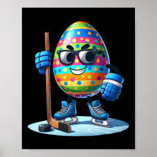 Osterhockey liebt Eier Egg Bunny Rabbits Männer Wo Poster