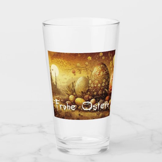 Osterhoffnung in einer apokalyptischen Welt Glas (Vorderseite)