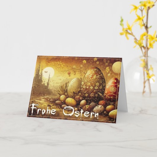 Osterhoffnung in einer apokalyptischen Welt Karte (Gelbe Blume)