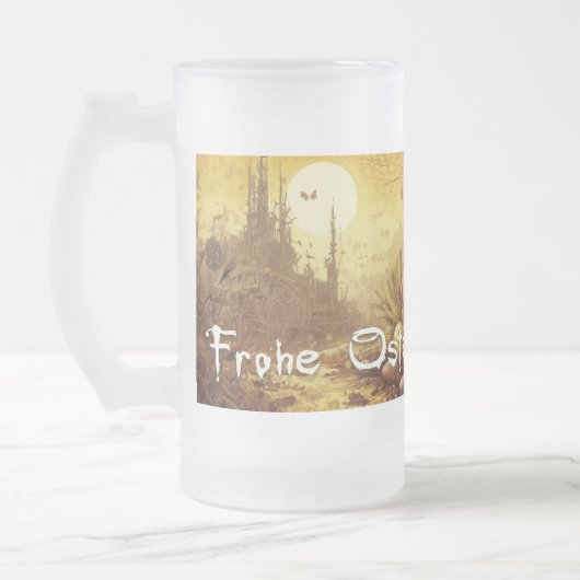 Osterhoffnung in einer apokalyptischen Welt Mattglas Bierglas (Links)