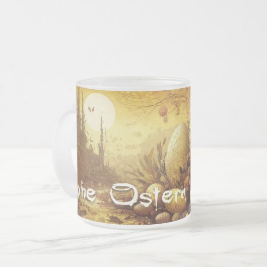 Osterhoffnung in einer apokalyptischen Welt Mattglastasse (Vorderseite Links)