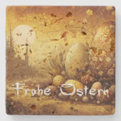 Osterhoffnung in einer apokalyptischen Welt Steinuntersetzer (Vorderseite)