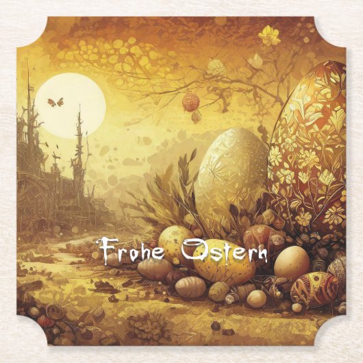 Osterhoffnung in einer apokalyptischen Welt Untersetzer (Vorderseite)