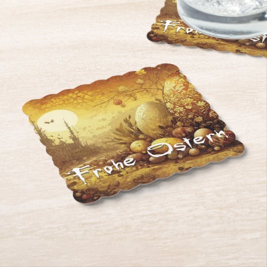 Osterhoffnung in einer apokalyptischen Welt Untersetzer (angewinkelt)