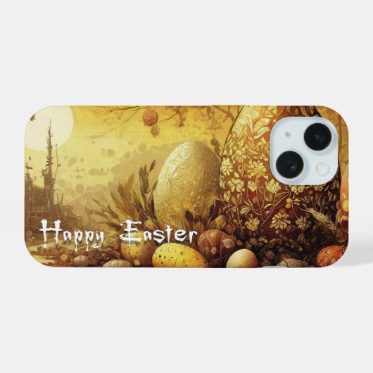Osterhoffung in einer apokalyptischen Welt iPhone 15 Hülle (Rückseite (Horizontal))