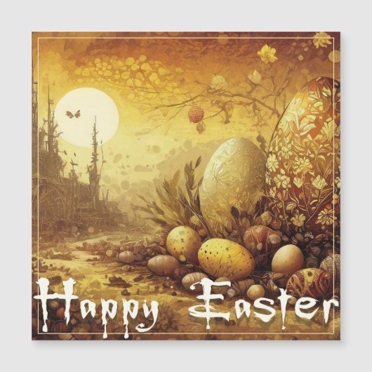 Osterhoffung in einer apokalyptischen Welt Magnetkarte (Vorderseite)