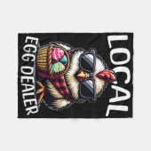 Osterhuhn lokaler Eierhändler Fleecedecke (Vorderseite (Horizontal))