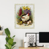 Osterhuhn Poster (Heimbüro)