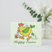 Osterhuhn Postkarte (Stehend Vorderseite)