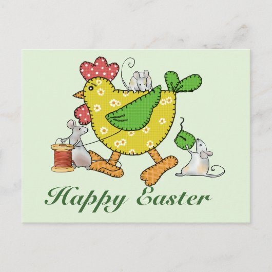 Osterhuhn Postkarte (Vorderseite)