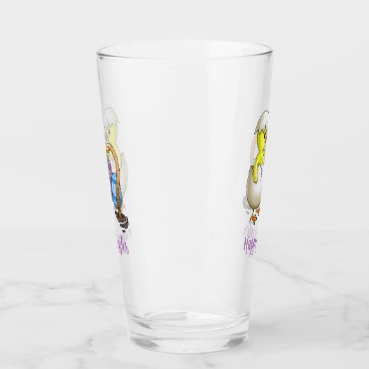 Osterhühnchen Glas (Links)