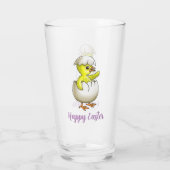 Osterhühnchen Glas (Rückseite)