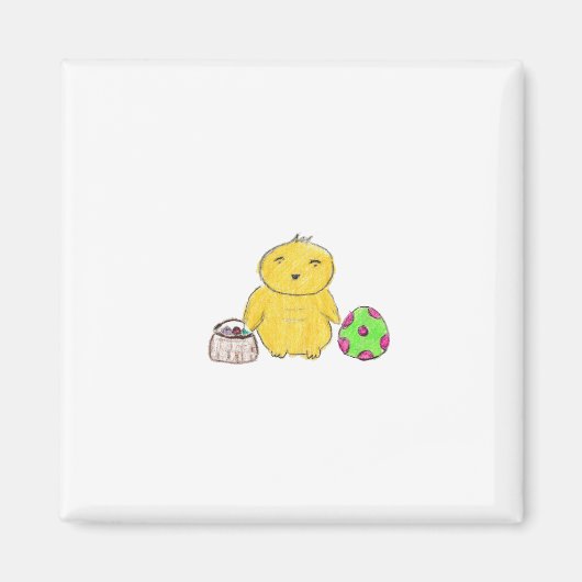 Osterhühnchen Magnet (Vorne)