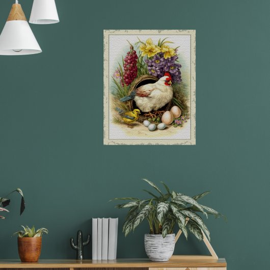 Osterhühnchen Poster (Wohnzimmer 1)