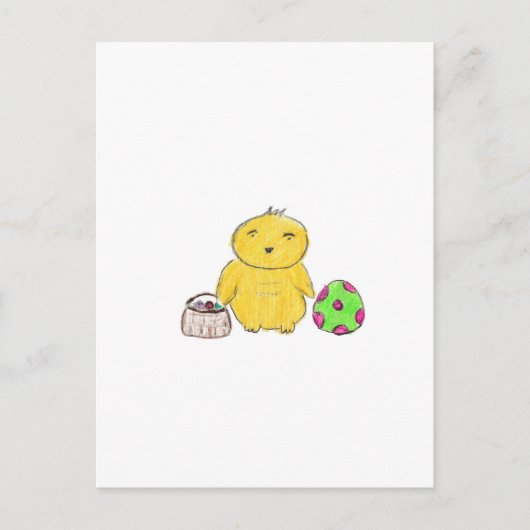 Osterhühnchen Postkarte (Vorderseite)