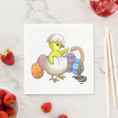 Osterhühnchen Serviette (Beispiel)