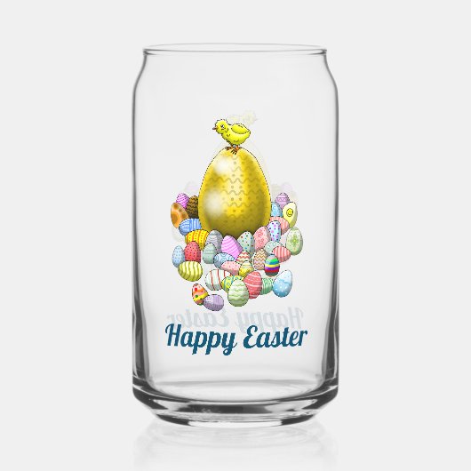 Osterhühnchen und -eier dosenglas (Rückseite)