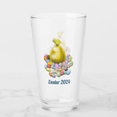 Osterhühnchen und -eier glas (Rückseite)