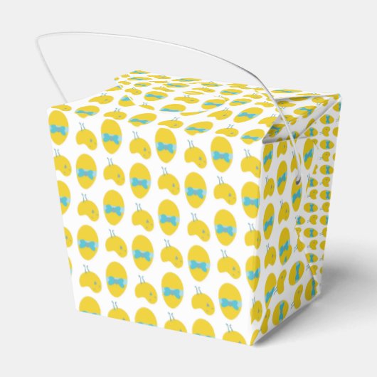 Osterhühnchen- und Eiermuster Geschenkschachtel (Rückseite)