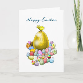 Osterhühner Eierjagd Feiertagskarte