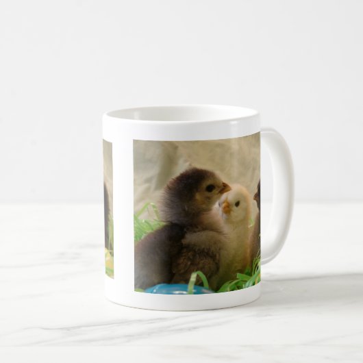 Osterhühner Kaffeetasse (VorderseiteRechts)