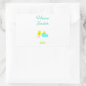 Osterhühner-Rectangle-Sticker Rechteckiger Aufkleber (Tasche)