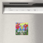 Osterhühner und -Blume Magnet (In Situ (Geschirrspüler))