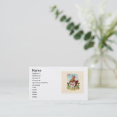 Osterhühnerhof Niedlich antike Eier Visitenkarte (Stehend Vorderseite)