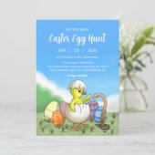 Osterhühnerjagd Einladung (Stehend Vorderseite)