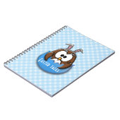 Osterhuhu - blau notizblock (Linke Seite)