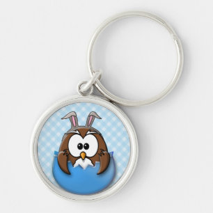 Osterhuhu - blau schlüsselanhänger