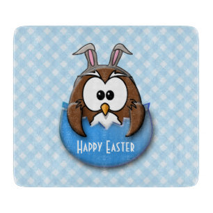 Osterhuhu - blau schneidebrett