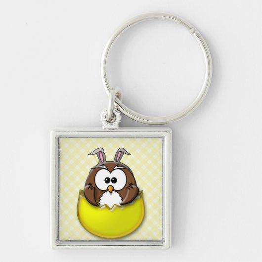 Osterhuhu - gelb schlüsselanhänger (Vorne)